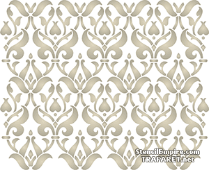 Papier peint Arabesque 126 - pochoir pour la décoration