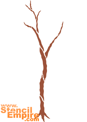 Rozenstam (Stencils met tuin- en wilde rozen)