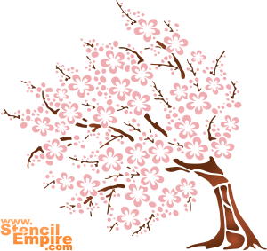 Sakura 4 - sjabloon voor decoratie