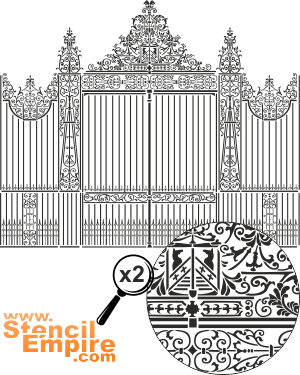 Engelse poort (Stencils met verschillende patronen)