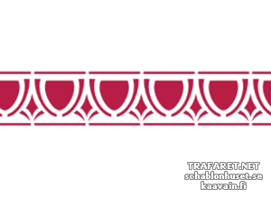 Bordure plafond 33 (Pochoirs pour bordures classiques)