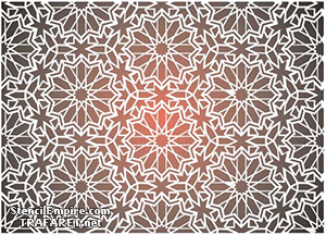 papier peint marocain - pochoir pour la décoration