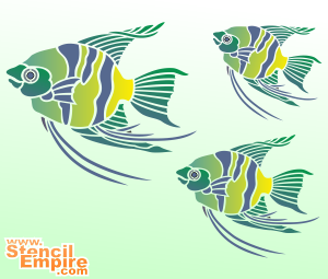 Engel vis 1 - sjabloon voor decoratie
