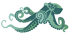 Octopus (Sjablonen met zeeleven)