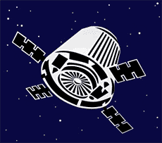 Satelliet - sjabloon voor decoratie