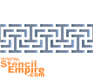 Breed doolhof - sjabloon voor decoratie