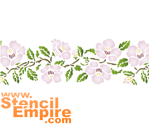 Rozenbotteltak - sjabloon voor decoratie