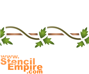 Eenvoudige klimop - sjabloon voor decoratie