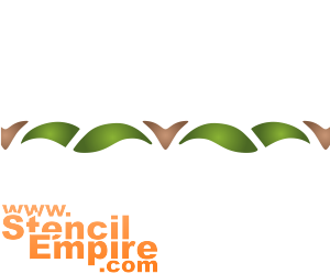 Golven en tikken - sjabloon voor decoratie