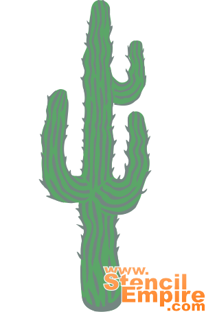 Cactus - pochoir pour la décoration