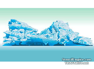 Iceberg - pochoir pour la décoration
