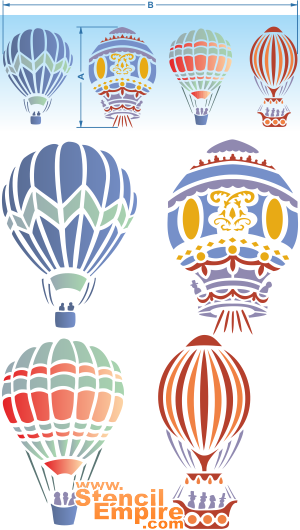 Ballonnen - sjabloon voor decoratie