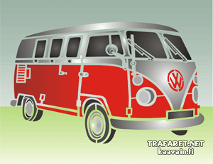 Volkswagen T1 - pochoir pour la décoration