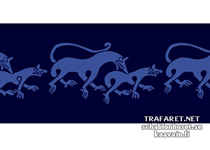 Vikingdieren - sjabloon voor decoratie