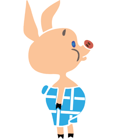 Verrast Knorretje - sjabloon voor decoratie