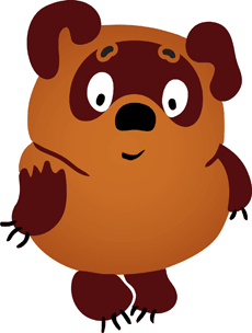 Ourson surpris - pochoir pour la décoration