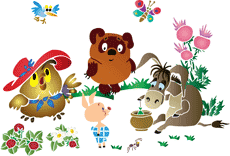 Iejoor's verjaardag - sjabloon voor decoratie