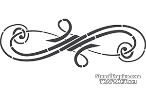 Klassiek monogram 1a - sjabloon voor decoratie