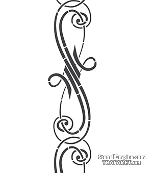 Klassiek monogram 1b - sjabloon voor decoratie