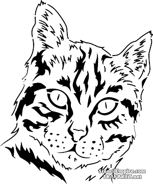 Kattenkop - sjabloon voor decoratie