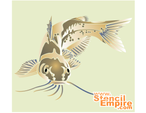 Meerval (Stencils met vissen en waterplanten)