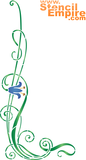 Grosse fleur de cloche - pochoir pour la décoration