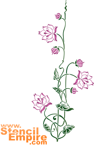 Grote waterlelie - sjabloon voor decoratie