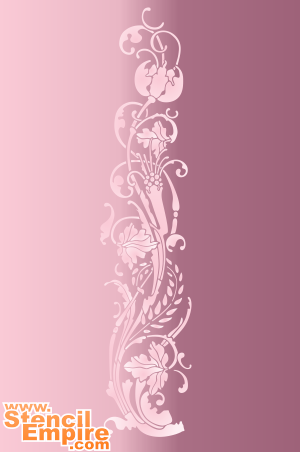Mysterieuze bloem - sjabloon voor decoratie