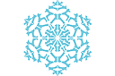 Sneeuwvlok I - sjablonen met sneeuw en vorst