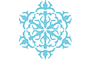 Sneeuwvlok IV - sjablonen met sneeuw en vorst
