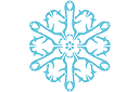 Flocon de neige IX - pochoirs avec neige et givre