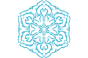 Sneeuwvlok XI - sjablonen met sneeuw en vorst