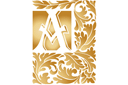 Lettre initiale acanthe - pochoirs à motifs classiques