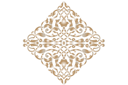 Losange arabesque - pochoirs avec motifs arabes