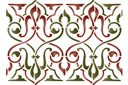Bordure Arabesque 24 - pochoirs avec motifs arabes