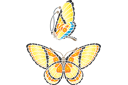 Vlinder en profiel - stencils met vlinders en libellen