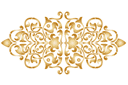 Motif baroque - pochoirs avec différents motifs