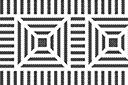 Ornement géométrique A - pochoirs avec motifs répétitifs