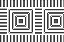 Ornement géométrique B - pochoirs avec motifs répétitifs