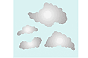Wolken - stencils met engelen en hemelen