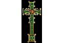 Grande Croix de Skinnet - pochoirs avec motifs celtiques