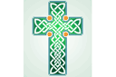 Croix celtique - pochoirs avec motifs celtiques