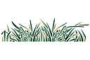 Gras - stencils met jungle planten en dieren