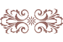 Monogramme classique 8 - pochoirs à motifs classiques