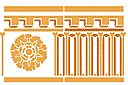 Corniche classique - pochoirs à motifs classiques
