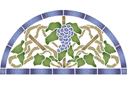 Fenêtre de raisin - pochoirs avec motifs carrés