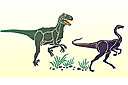 Chasse aux dinosaures - pochoirs pour dessiner les lézards anciens