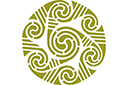 Cercle celtique 127 - pochoirs avec motifs celtiques