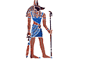 Dieu Anubis - pochoirs de style égyptien