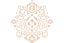 Médaillon anglais 1105 - pochoirs à motifs classiques